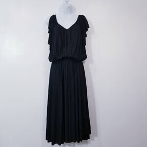 Tomas Maier Black Midi Dress